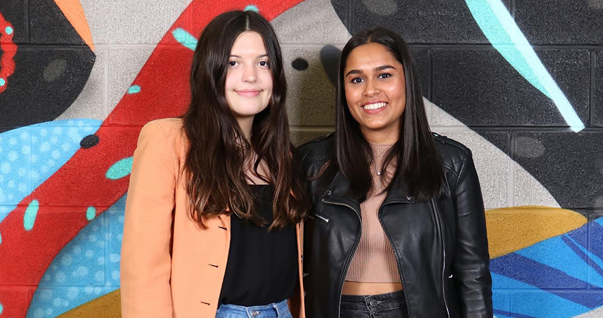 Regina Morfin and Avantika Raikar are working to help the environment via the fashion industry.