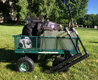 Assists is conveniently housed in a mobile cart so it can easily be moved to different training sites.